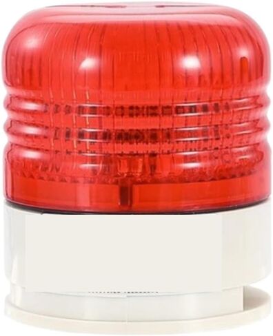 Small Warning Light with Buzzer SV-JS52 Siren 12V24V220V Tower Alarm Sounder Waterproof Lamp Indicator for Machinery Pipeline(Red Buzzer 24V) in Kuwait
