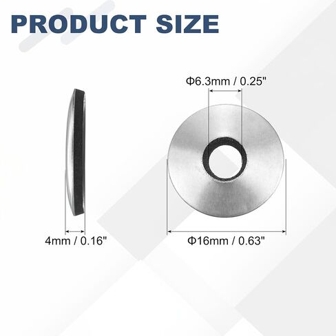 uxcell 120Pcs EPDM Bonded Sealing Rubber Washers, 5/32" x 15/32" 304 Stainless Steel Neoprene Rubber Washers Gasket for Screws, Bolts, Metal Panels, Machinery in Kuwait