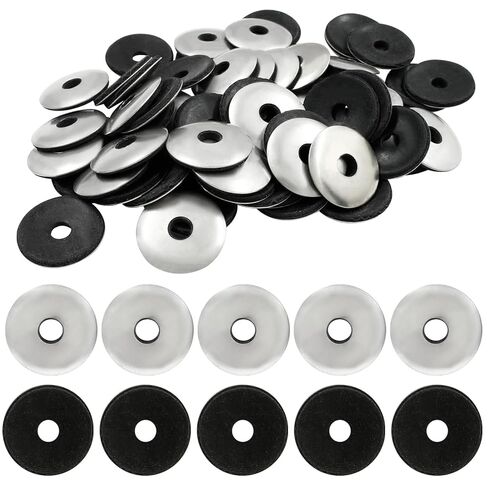 (100Pcs) #10 * 3/4"=4.8mm*19mm 304 Stainless Steel EPDM Bonded Sealing Washers Neoprene Rubber Washer, Gasket Assortment Kit for Screws in Kuwait