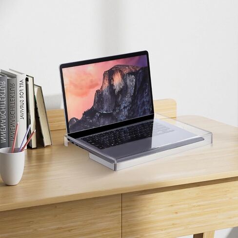 UKCOCO Transparent Acrylic Keyboard Protector Cover Dust Hood for Laptop and Desktop 13.77X9.84 Inch Waterproof Scratch Resistant Keyboard Dust Cover in Kuwait