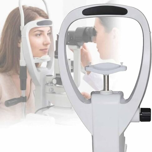 Optometry Equipment Accessories Support, Chin Rest Forehead Support Optometry Accessories with Lifting Distance 0-40mm Adjustable, Arc-Shaped Design, for Optical Shops, Vision Care Center in Kuwait