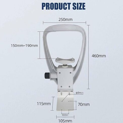 Optometry Equipment Accessories Support, Chin Rest Forehead Support Optometry Accessories with Lifting Distance 0-40mm Adjustable, Arc-Shaped Design, for Optical Shops, Vision Care Center in Kuwait
