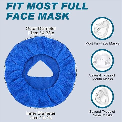 4Pcs Cotton Liner for F20 Ventilator Machine Comfortable Breathable Padding Reduces Leakage and Pressure Marks in Kuwait