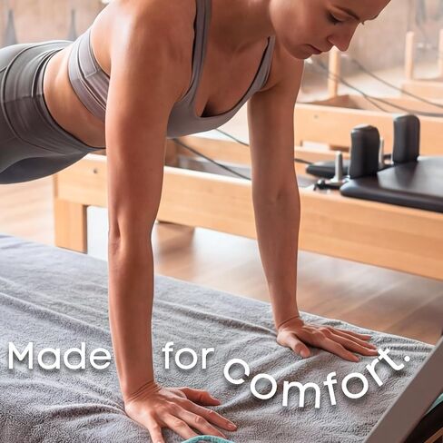 Pilates Towel Non Slip – Microfiber Yoga Mat Towel for Hot Pilates, Reformer & Floor Workouts, Sweat Absorbent, Quick Dry Gym & Workout Towel in Kuwait
