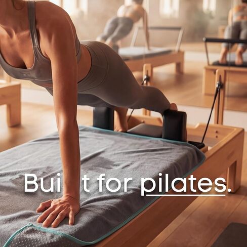 Pilates Towel Non Slip – Microfiber Yoga Mat Towel for Hot Pilates, Reformer & Floor Workouts, Sweat Absorbent, Quick Dry Gym & Workout Towel in Kuwait