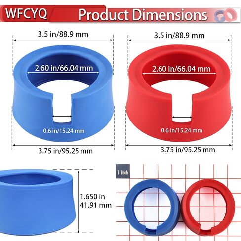 HVAC Gauge Boots 49190 Cover Compatible with Yellow Jacket JB 3-1/8" HVAC Gauges (1 Set) in Kuwait
