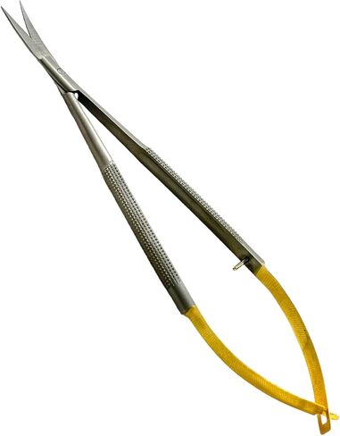 New Premium German Stainless Tc Castroviejo Micro Stitch Scissors 6 inches Curved With Tungsten Carbide Inserts Cynamed in Kuwait