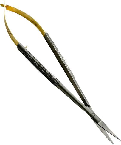 New Premium German Stainless Tc Castroviejo Micro Stitch Scissors 6 inches Curved With Tungsten Carbide Inserts Cynamed in Kuwait