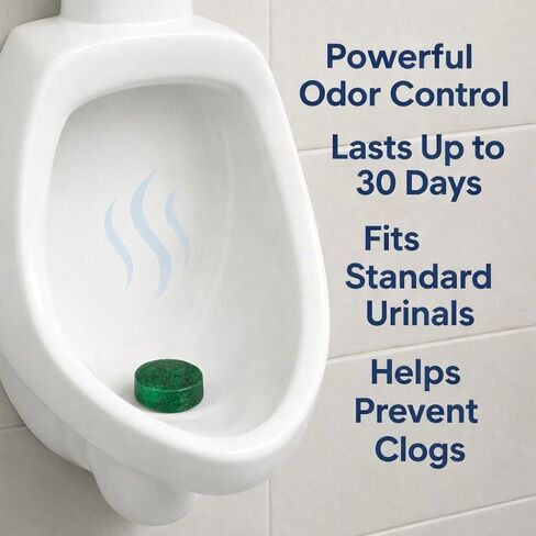 Urinal Cakes Deodorizer, non-para, Urinal Blocks for Men Bathrooms, Long-Lasting Fresh Scent, Fits All Standard Urinals - Commercial and Home Use - 12 Pack in Kuwait