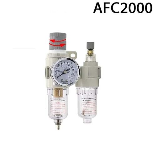 1 قطعة منظم الضغط AFC2000 منظم مرشح هوائي النفط فاصل الرطوبة المياه قطعتين فلتر الهواء البلاستيك النحاس الأساسية in Kuwait