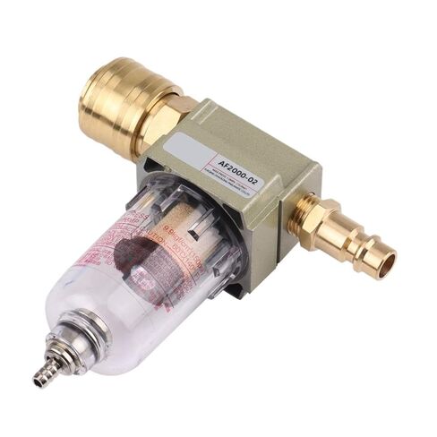 1pcs Oil Water Separator Filter Compressed Air Filter Including 1/4 Inch Quick Coupling for The Compressor Tool in Kuwait