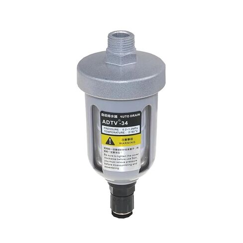 1pcs Pneumatic Air Compressor Valve Translucent Automatic Drainer Filter Floating Ball Type Automatic Drain ADTV-34 Drainer in Kuwait