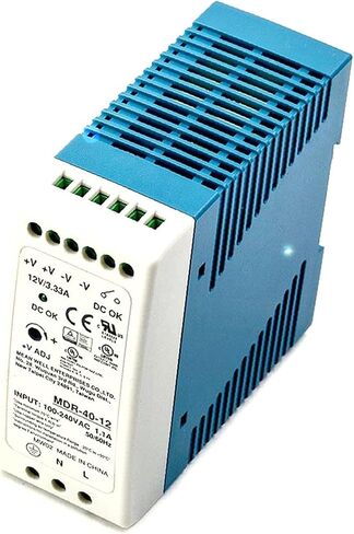 MDR-40-12 Industrial Switching Power Supply 12V 3.33A 40W 85% Efficiency with 85-264VAC/120-370VDC Wide Input in Kuwait