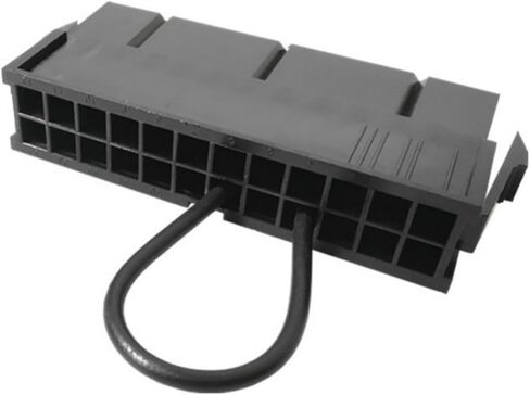 2 قطعة 24Pin ATX Power Supply Jumper Bridge، 20+4 Pin PSU Starter Module لاختبار طاقة الكمبيوتر وتبريد المياه، لا حاجة إلى موصل طاقة للوحة الأم in Kuwait