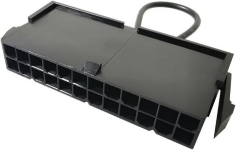 2 قطعة 24Pin ATX Power Supply Jumper Bridge، 20+4 Pin PSU Starter Module لاختبار طاقة الكمبيوتر وتبريد المياه، لا حاجة إلى موصل طاقة للوحة الأم in Kuwait