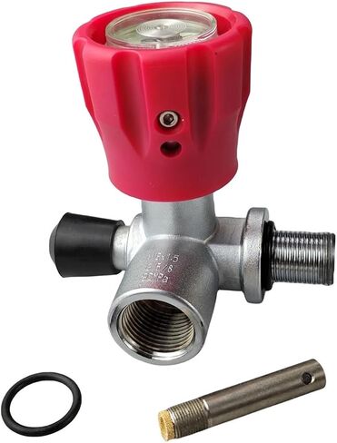 M18 ذكر G5/8 أنثى الغوص صمام اسطواني 30Mpa محطة تعبئة الهواء عبوة محول لخزان M18x1.5 CF in Kuwait