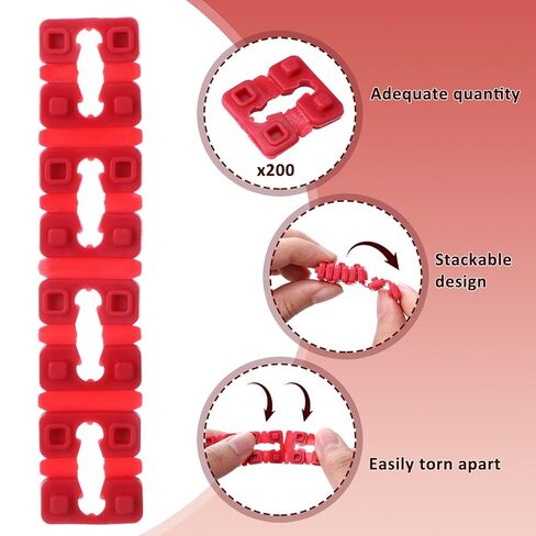 200 Pcs Outlet Spacers Electrical Shims for Switch and Receptacle Alignment, Wall Plate Spacers for Outlet Box Extender, Electrical Box Adjuster Kit (Red) in Kuwait