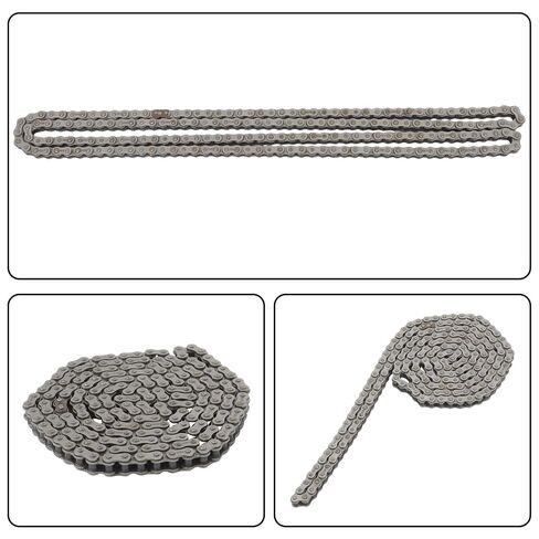 findmall 50H Roller Chain, Heavy Duty, 10 Feet with 2 Connecting Links, Carbon Steel, 0.625 Inch Pitch in Saudi Arabia