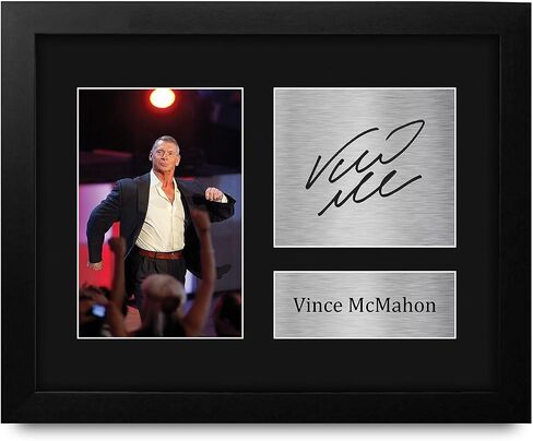 HWC Trading Vince McMahon Gifts Signed Printed Autograph WWF WWE Chairman CEO Wrestling Print Photo Picture Display - US Letter Size in Kuwait
