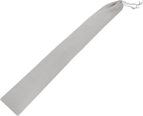 MECCANIXITY Drumstick Bag, 14 x 75cm Drum Sticks Bag Long Instrument Storage Drawstring Pouch Flannel Fabric for Drum Mallets, Flute, Percussion Sticks, Grey in Kuwait