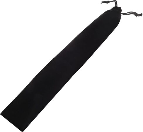 MECCANIXITY Drumstick Bag, 14 x 75cm Drum Sticks Bag Long Instrument Storage Drawstring Pouch Flannel Fabric for Drum Mallets, Flute, Percussion Sticks, Grey in Kuwait