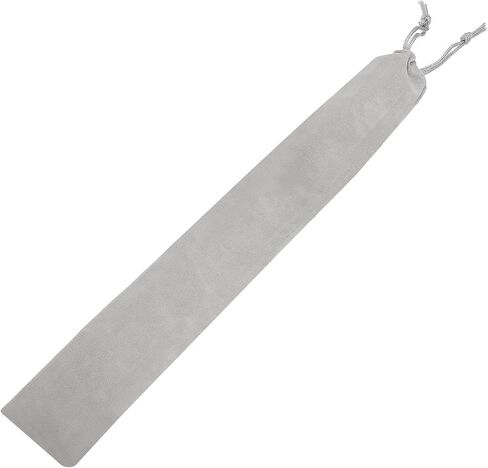 MECCANIXITY Drumstick Bag, 14 x 75cm Drum Sticks Bag Long Instrument Storage Drawstring Pouch Flannel Fabric for Drum Mallets, Flute, Percussion Sticks, Grey in Kuwait