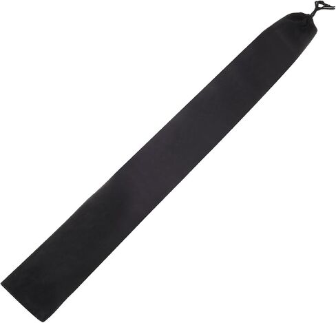 MECCANIXITY Drumstick Bag, 14 x 75cm Drum Sticks Bag Long Instrument Storage Drawstring Pouch Flannel Fabric for Drum Mallets, Flute, Percussion Sticks, Grey in Kuwait