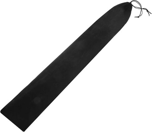 MECCANIXITY Drumstick Bag, 14 x 75cm Drum Sticks Bag Long Instrument Storage Drawstring Pouch Flannel Fabric for Drum Mallets, Flute, Percussion Sticks, Grey in Kuwait
