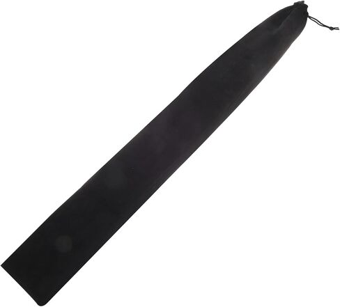 MECCANIXITY Drumstick Bag, 14 x 75cm Drum Sticks Bag Long Instrument Storage Drawstring Pouch Flannel Fabric for Drum Mallets, Flute, Percussion Sticks, Grey in Kuwait