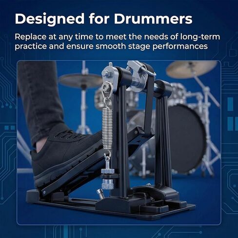 2 Pcs Double Bass Pedal Spring Bass Drum Pedal Spring, Standard Replacement Kick Springs with Hook Carbon Steel Drum Springs for Single&Double Drums Pedals Prcussion Instrument Hardware Parts in Kuwait