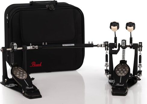 Pearl Eliminator Double Bass Drum Pedal Chain Drive الذكرى السنوية الخامسة والعشرون باللون الأسود in Kuwait