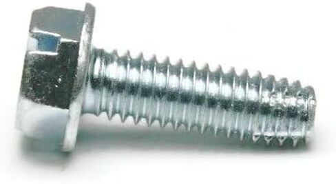 #6-32 Thread Cutting Screws - Zinc Plated Steel - Slotted Indented Hex Washer Head #6-32 x 3/8" Qty 250 in Kuwait