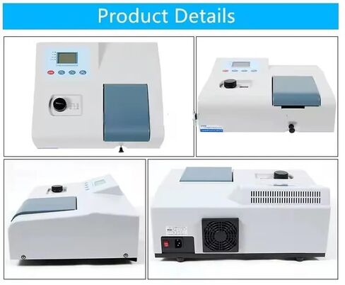 محلل جودة الطاقة، مقياس الطيف المرئي 721، شاشة LCD الرقمية للمختبر 340-1020 نانومتر، معدات مختبر مصباح التنغستن in Kuwait