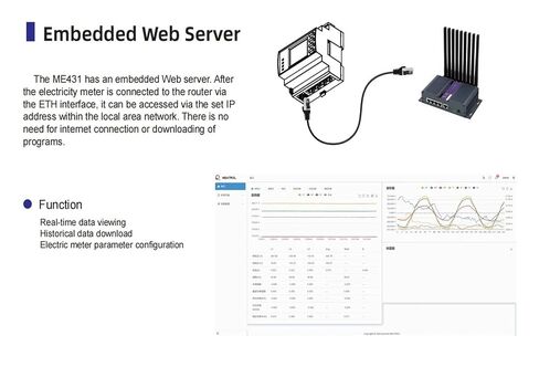 Power Quality Analyzer, Web Server Power Monitoring Equipment Ethernet 3 Phase Multi-Functional Data Logger ME431 Energy Meter,Only Machines in Kuwait