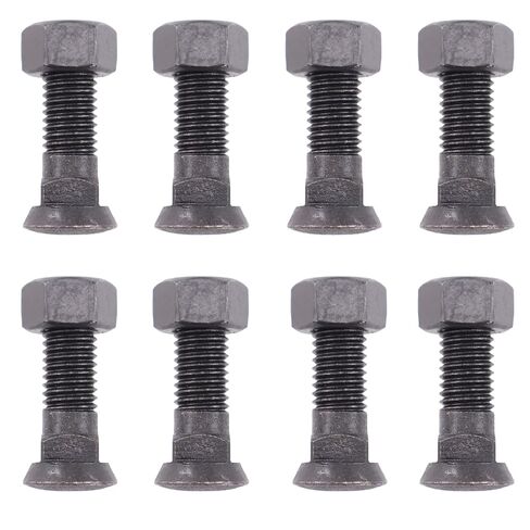8X Cutting Edge Plow Blades Bolts Nut Kit 5/8"-11UNC 2-1/4" Compatible with Snow Plow Tractor Attachment Construction Machinery Replace for Hillman 260123 Tractor Cutting Edge Bolts in Kuwait