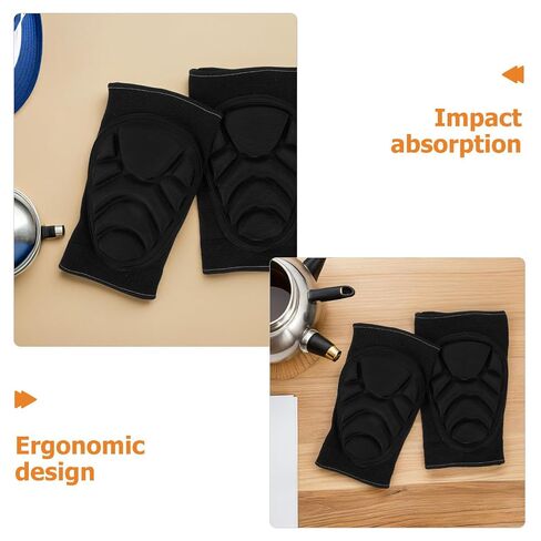 Mikinona 2 Pairs Thickened Cushioning Knee Pads for Sports Exercise and Outdoor Activities, Anti-collision Knee Guards with Sturdy Polyester Yarn and Eva High Foaming Material, for Soccer in Kuwait