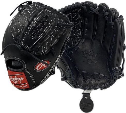 Rawlings Heart of The Hide PRO1000 أسود 12 بوصة مفصل عمودي سلة البيسبول قفاز بيسبول لليد اليمنى in Kuwait