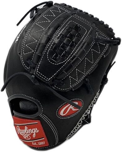 Rawlings Heart of The Hide PRO1000 أسود 12 بوصة مفصل عمودي سلة البيسبول قفاز بيسبول لليد اليمنى in Kuwait