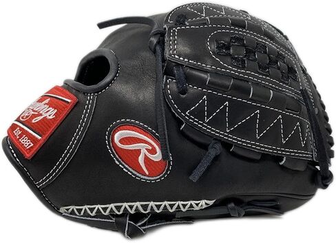 Rawlings Heart of The Hide PRO1000 أسود 12 بوصة مفصل عمودي سلة البيسبول قفاز بيسبول لليد اليمنى in Kuwait