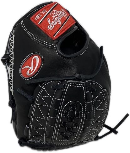 Rawlings Heart of The Hide PRO1000 أسود 12 بوصة مفصل عمودي سلة البيسبول قفاز بيسبول لليد اليمنى in Kuwait