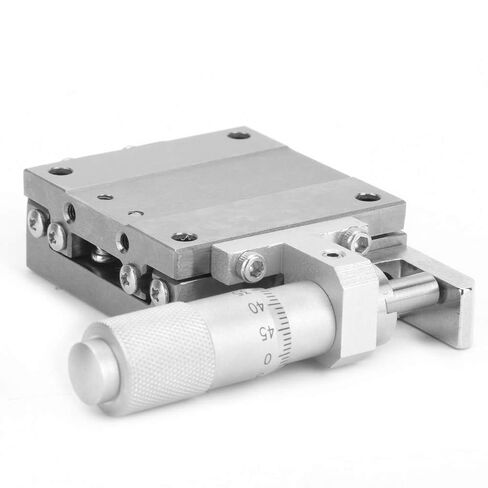 SPXSG40 X Axes Sliding Stage Manual Fine Tuning Trimming Platform Linear Stage Sliding Table for Laboratory Precision Testing and Mechanical Equipment Stainless Steel 40 x 40mm in Kuwait