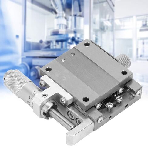 SPXSG40 X Axes Sliding Stage Manual Fine Tuning Trimming Platform Linear Stage Sliding Table for Laboratory Precision Testing and Mechanical Equipment Stainless Steel 40 x 40mm in Kuwait