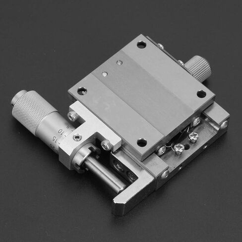 SPXSG40 X Axes Sliding Stage Manual Fine Tuning Trimming Platform Linear Stage Sliding Table for Laboratory Precision Testing and Mechanical Equipment Stainless Steel 40 x 40mm in Kuwait