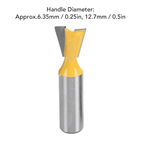 Eujgoov 2 Pcs Dovetail Router Bit 1/2x5/8 Inch Carbide Tipped Milling Cutter for Through Half Blind Woodworking Joints in Kuwait