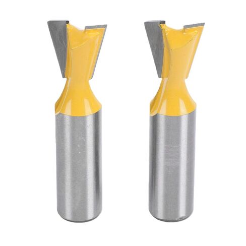 Dovetail Router Bit, 1/2 X 5/8 Dovetail Milling Cutter, Carbide Tipped Woodworking Bit for Through and Half Blind Joints in Kuwait