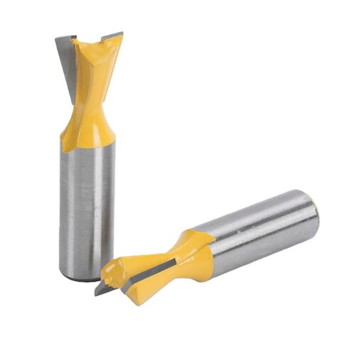 Dovetail Router Bit, 1/2 X 5/8 Dovetail Milling Cutter, Carbide Tipped Woodworking Bit for Through and Half Blind Joints in Kuwait