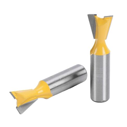 Dovetail Router Bit, 1/2 X 5/8 Dovetail Milling Cutter, Carbide Tipped Woodworking Bit for Through and Half Blind Joints in Kuwait