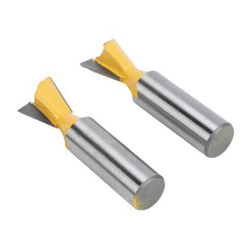 Dovetail Router Bit, 1/2 X 5/8 Dovetail Milling Cutter, Carbide Tipped Woodworking Bit for Through and Half Blind Joints in Kuwait