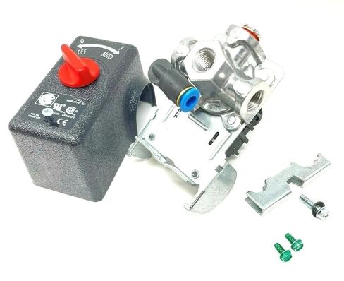 مفتاح الضغط E111818 لكولمان سانبورن - E111897 E106203-4 أداة تفريغ المنافذ 145 ON-175 PSI Off COMPRESSORS أربعة منافذ جانبية - مفتاح ضغط تغذية الأسلاك 24 أمبير - تركيبات ضاغط الهواء الصناعي in Kuwait