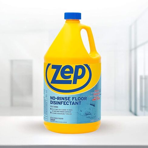 Zep، ZPEZUNRS128، مطهر الأرضيات بدون شطف، أزرق، زجاجة واحدة لكل واحدة وزجاجة رش احترافية 32 أونصة - بخاخ يصل إلى 30 قدم، فوهة قابلة للتعديل in Kuwait